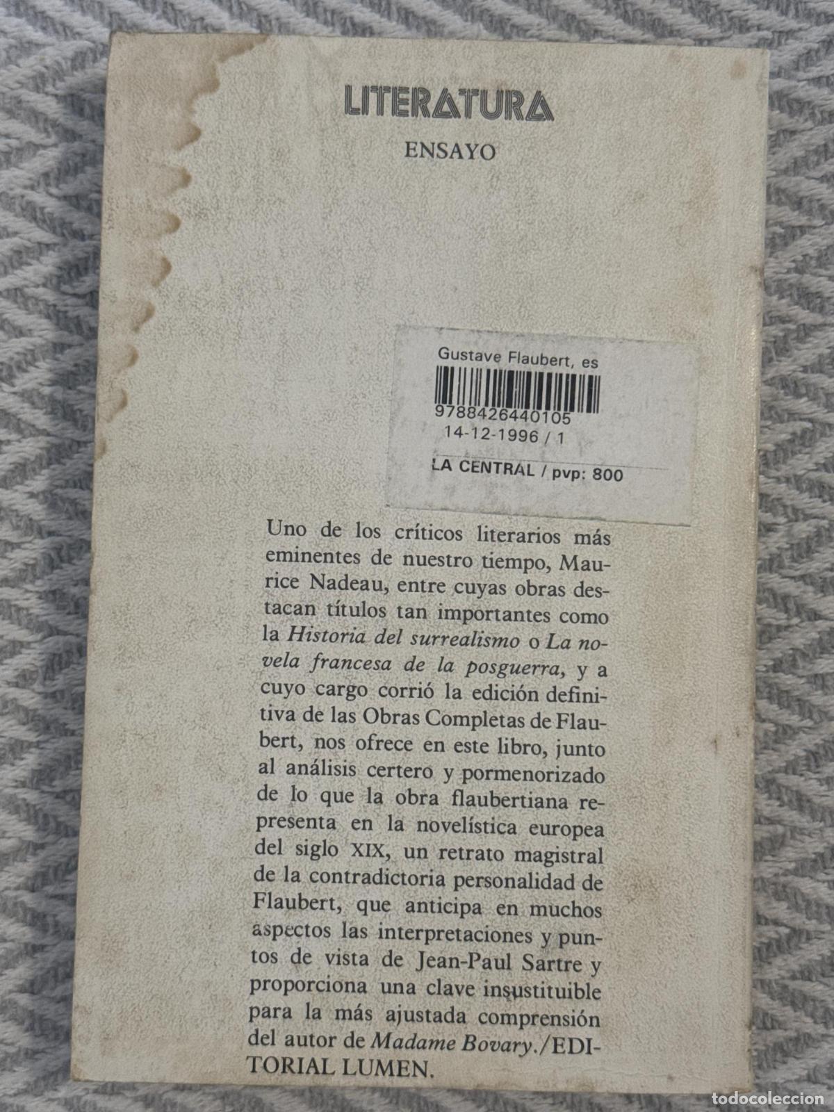 Libros: Gustave Flaubert, escritor - Maurice Nadeau - Foto 3