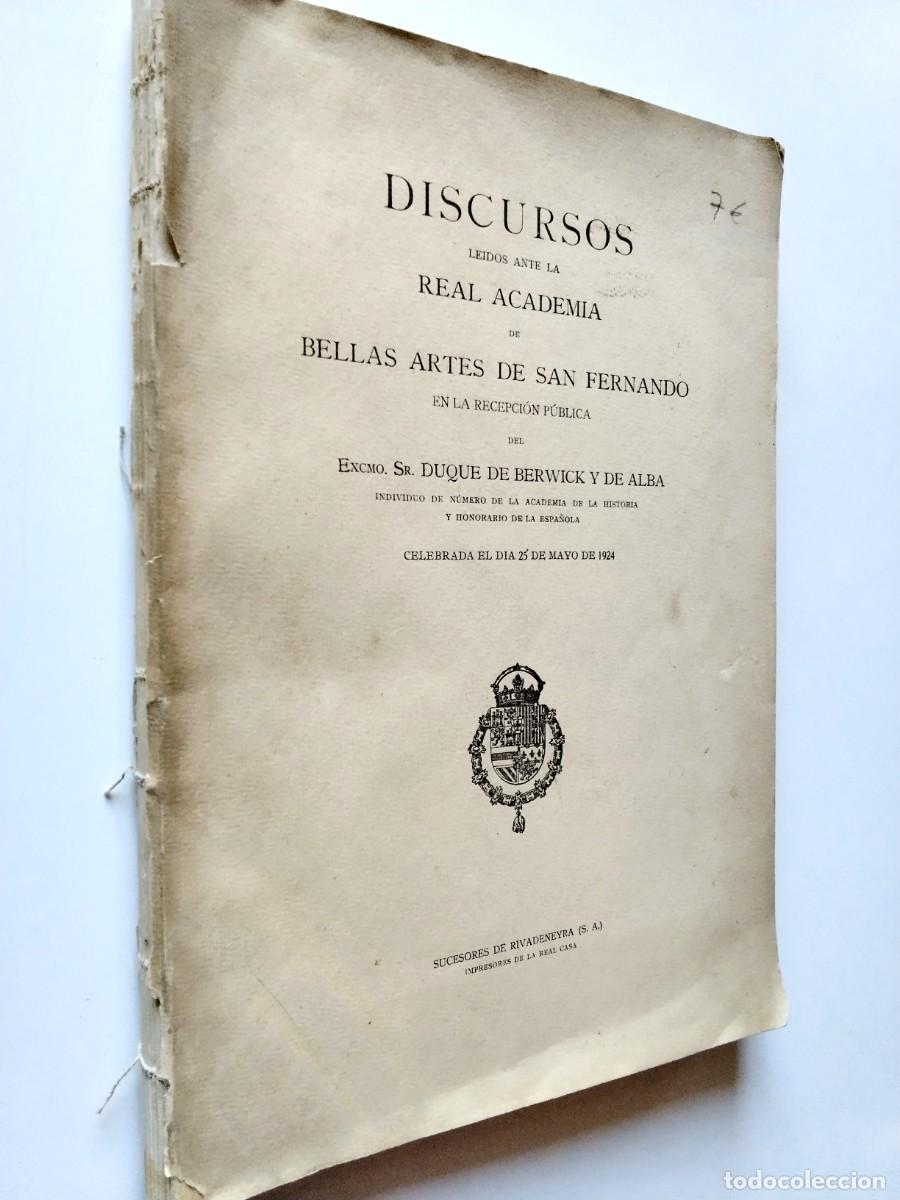 Libros: Duque de Berwick y de Alba - Discursos le&iacute;dos ante la Real Academia de Bellas Artes de San Fernando
