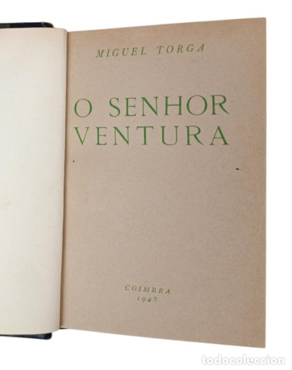 B&uuml;cher: O Senhor Ventura (1943) &mdash; Miguel Torga &mdash; Primeira edi&ccedil;&atilde;o