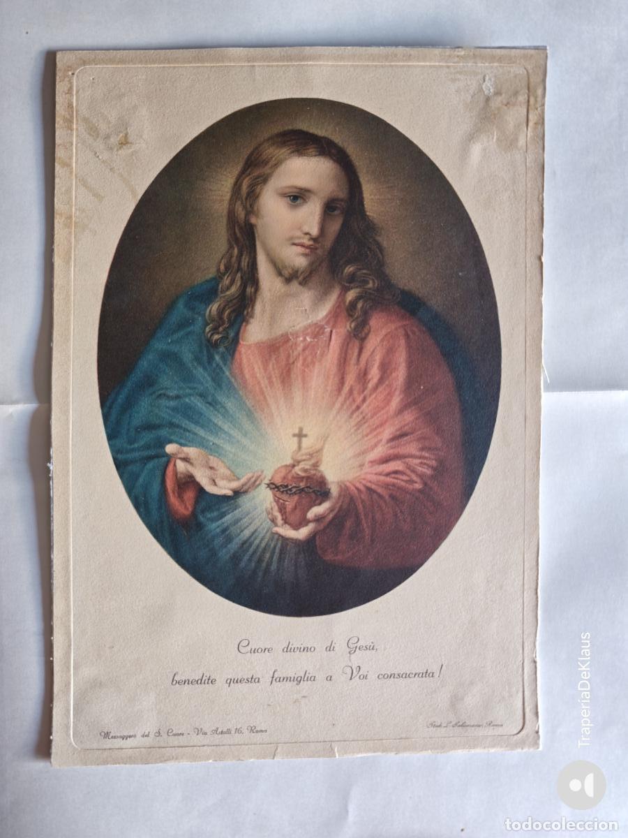 Libros: lamina en carton del sagrado corazon de jesus - tdk13p -