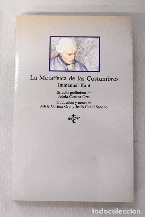 Libros: La metaf&iacute;sica de las costumbres.- Kant, Immanuel - Foto 1