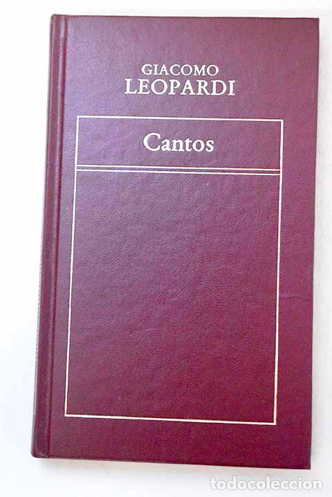 Libros: Cantos: Leopardi, Giacomo.- Leopardi, Giacomo - Foto 1