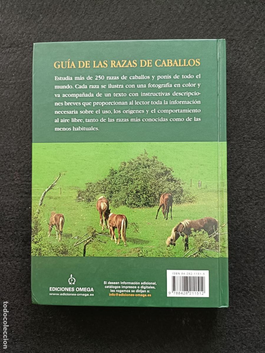 Libros: Gu&iacute;a De Las Razas De Caballos. Martin Haller. Editorial Omega - Foto 2