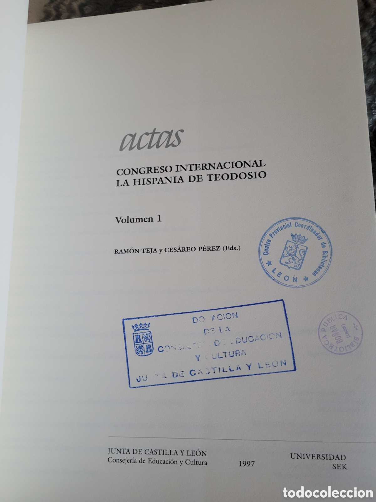 Libros: Congreso internacional la hispania de Teodosio 2 tomos - Foto 5