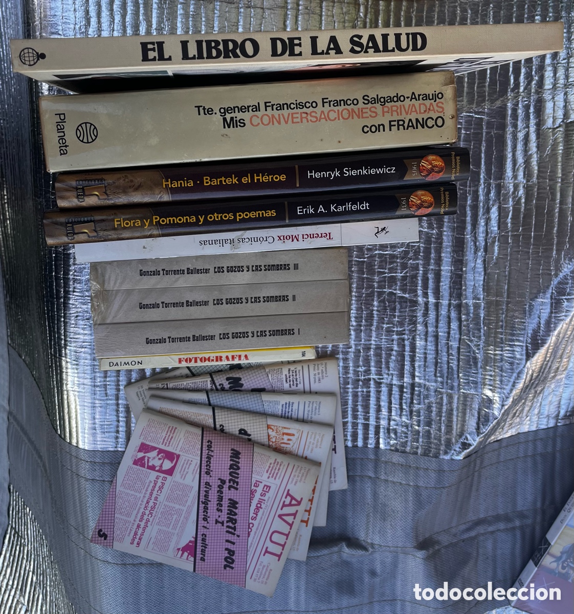 Libros: LOTE DE 14 LIBROS &ndash; Lote de Libros Cl&aacute;sicos, Novelas, Historia y Peri&oacute;dicos Antiguos