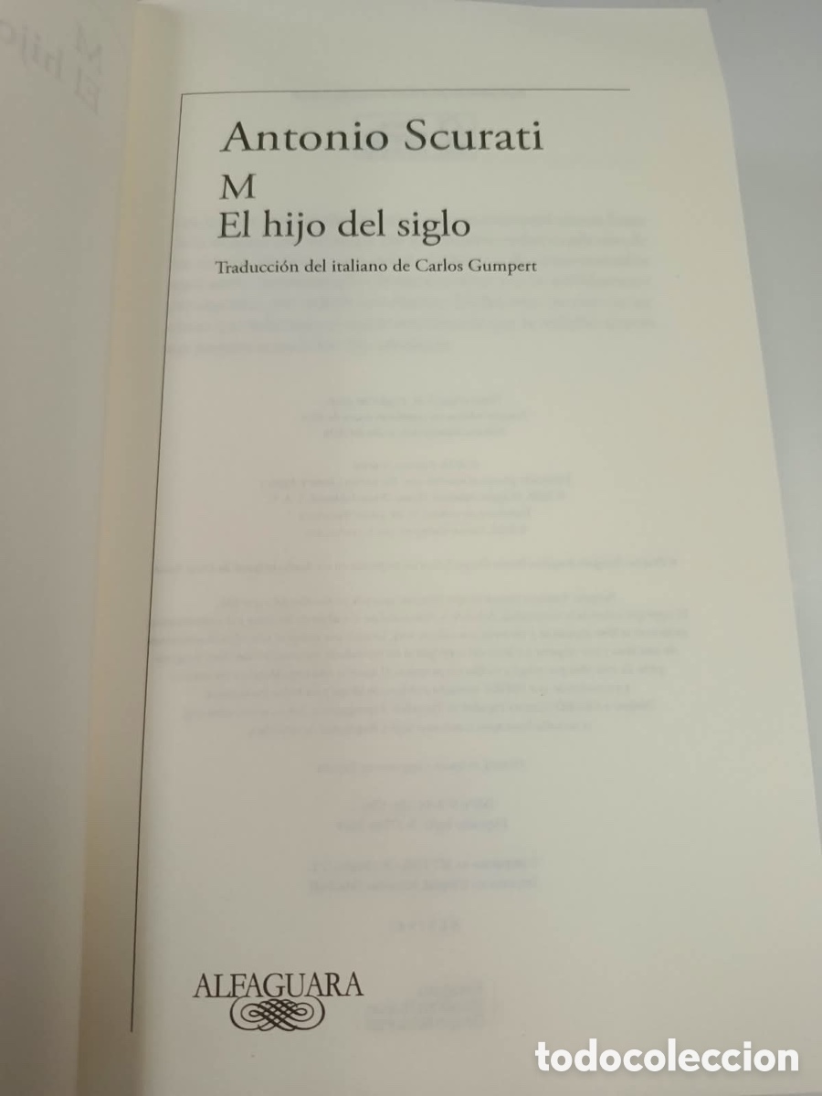 Libros: Antonio Scurati El hijo del siglo - Foto 2