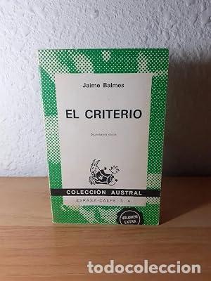 Libri di seconda mano: EL CRITERIO - Balmes,Jaime