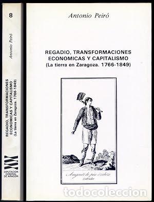 Libri di seconda mano: REGADIO TRANSFORMACIONES ECON&Oacute;MICAS Y CAPITALISMO La tierra en Zaragoza 1766-1849 - Peir&oacute;,Antonio