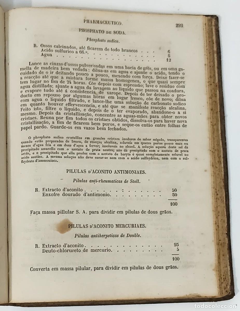 Libros: C&oacute;digo Pharmaceutico Lusitano &mdash; Agostinho Silveira Pinto &mdash; 1858 - Foto 4