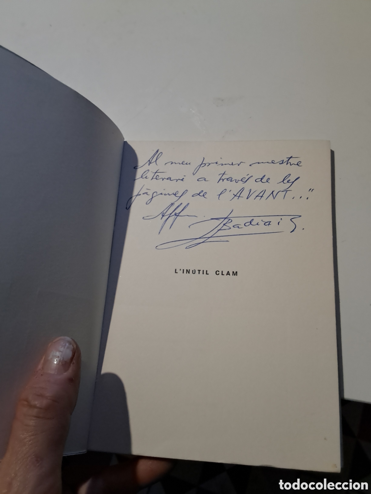 Libros: L,IN&Uacute;TIL CLAM. Llu&iacute;s Badia i Torras. - Foto 3