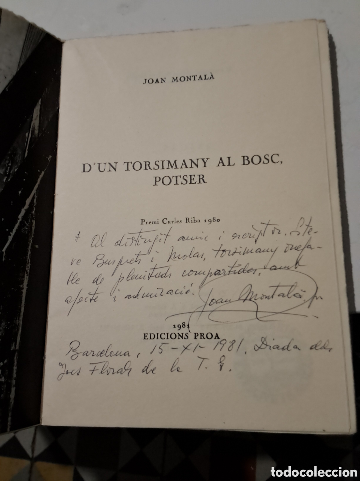 Libros: D,UN TORSIMANY AL BOSC, POTSER. Joan Montal&agrave;. - Foto 2
