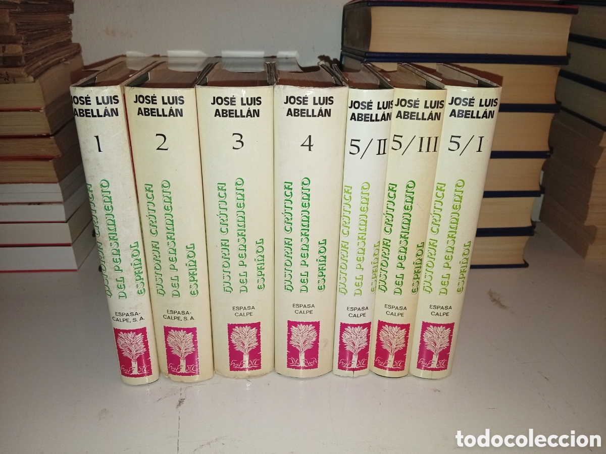 Libros: Historia cr&iacute;tica del pensamiento espa&ntilde;ol