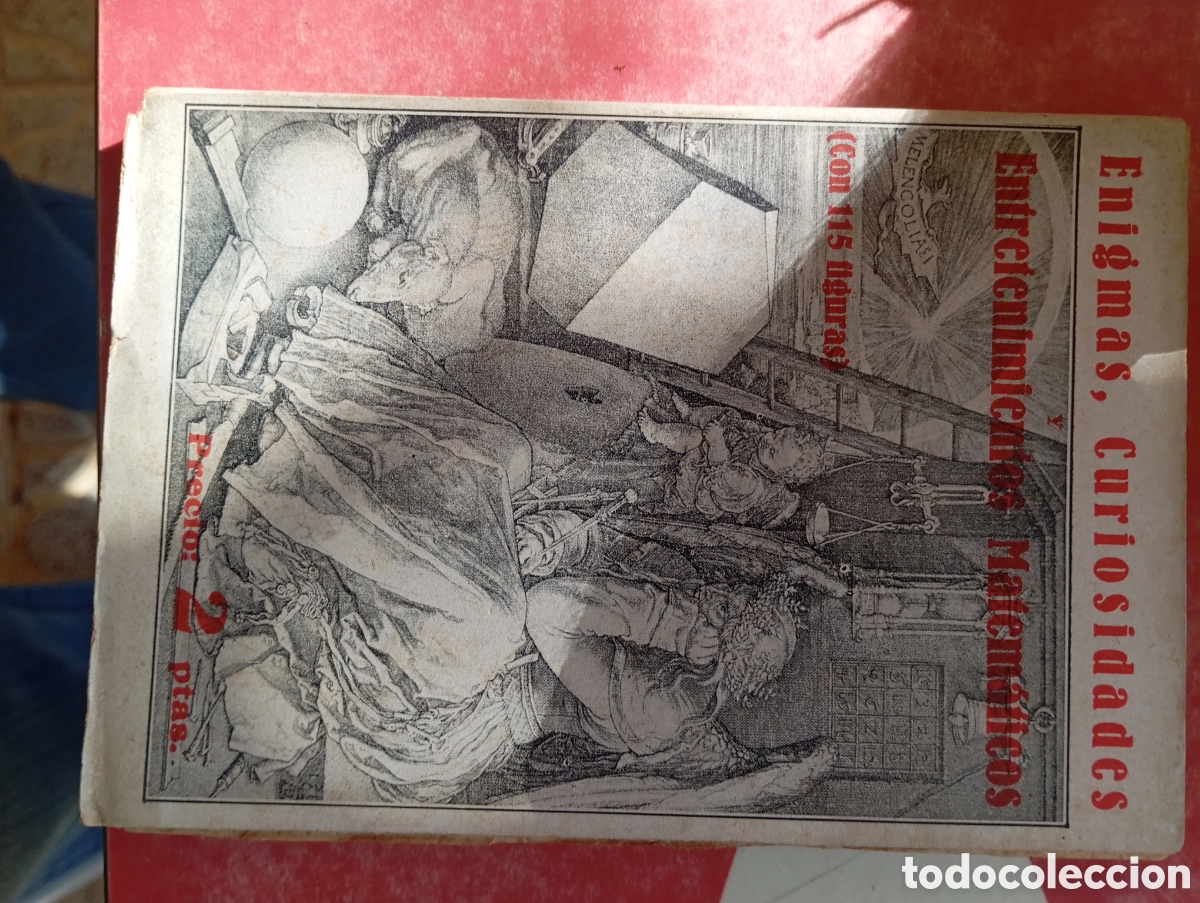 books: VENDO ANTIGUO LIBRO ENIGMAS CURIOSIDADES ENTRENAMIENTOS MATEM&Aacute;TICOS