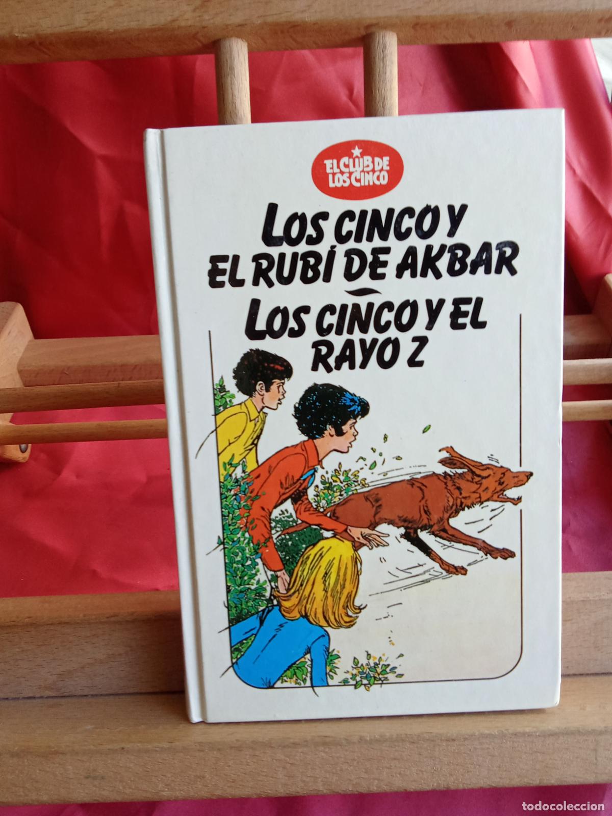 Libros: Los cinco y el rub&iacute; de Akbar. Los cinco y el rayo Z. Enid Blyton L.12229-965