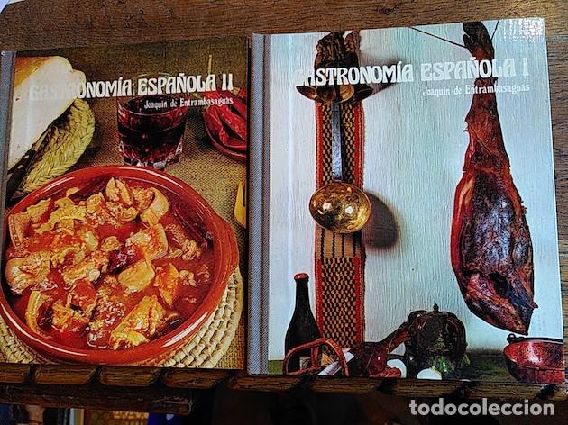 Libros: GASTRONOM&Iacute;A ESPA&Ntilde;OLA (2 tomos con diapositivas) - Joaqu&iacute;n de Entrambasaguas