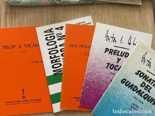 Libri di seconda mano: LOTE 5 PARTITURAS DE PIANO. UNA DEDICADA POR EL AUTOR - JAVIER DARIAS, ANTON GARICA ABRIL ANGEL CORI