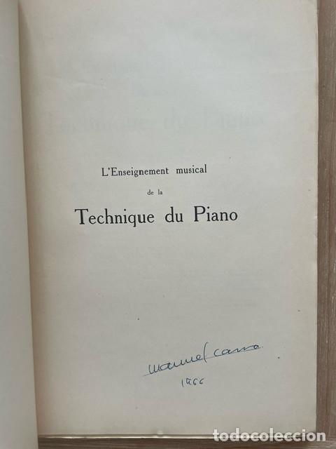 Libros: BLANCHE SELVA. TECHNIQUE DU PIANO. TOMO III. - - Foto 3