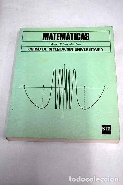 Livros em segunda m&atilde;o: Matem&aacute;ticas. COU- 9788434807587