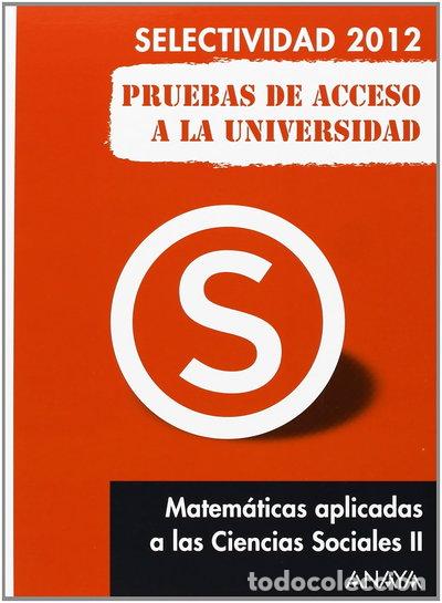 books: Matem&aacute;ticas aplicadas a las Ciencias Sociales II- 9788467835724