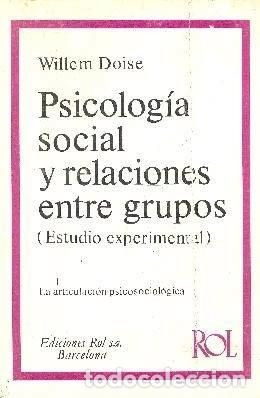 Libros: Psicolog&iacute;a social y relaciones entre grupos- 9788485535033