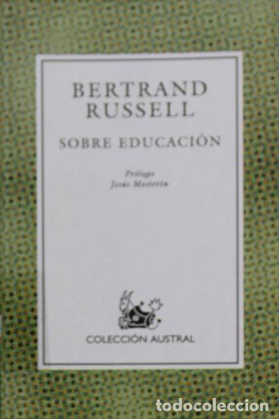 Libros: Sobre educaci&oacute;n- 9788423974481 - Foto 1