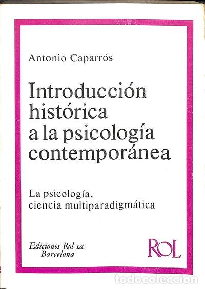 Libros: Introducci&oacute;n hist&oacute;rica a la psicolog&iacute;a contempor&aacute;nea- 9788485535019