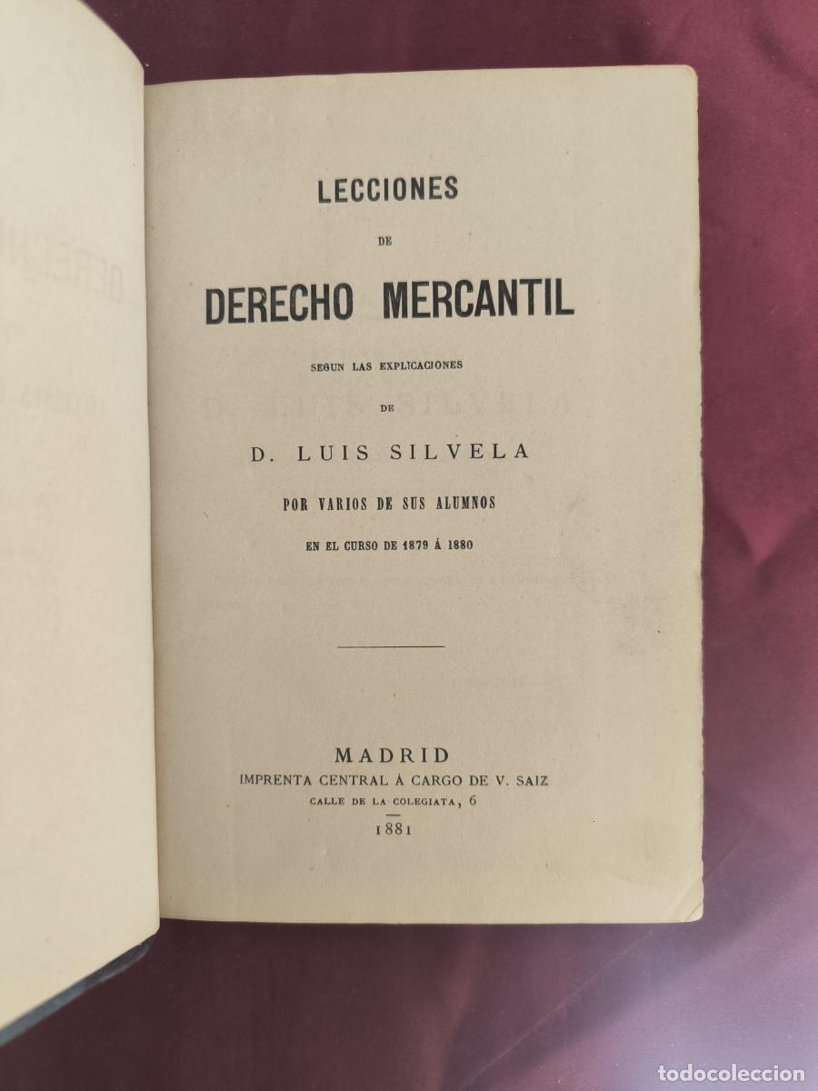 B&uuml;cher: Lecciones de derecho mercantil - Silvela, Luis