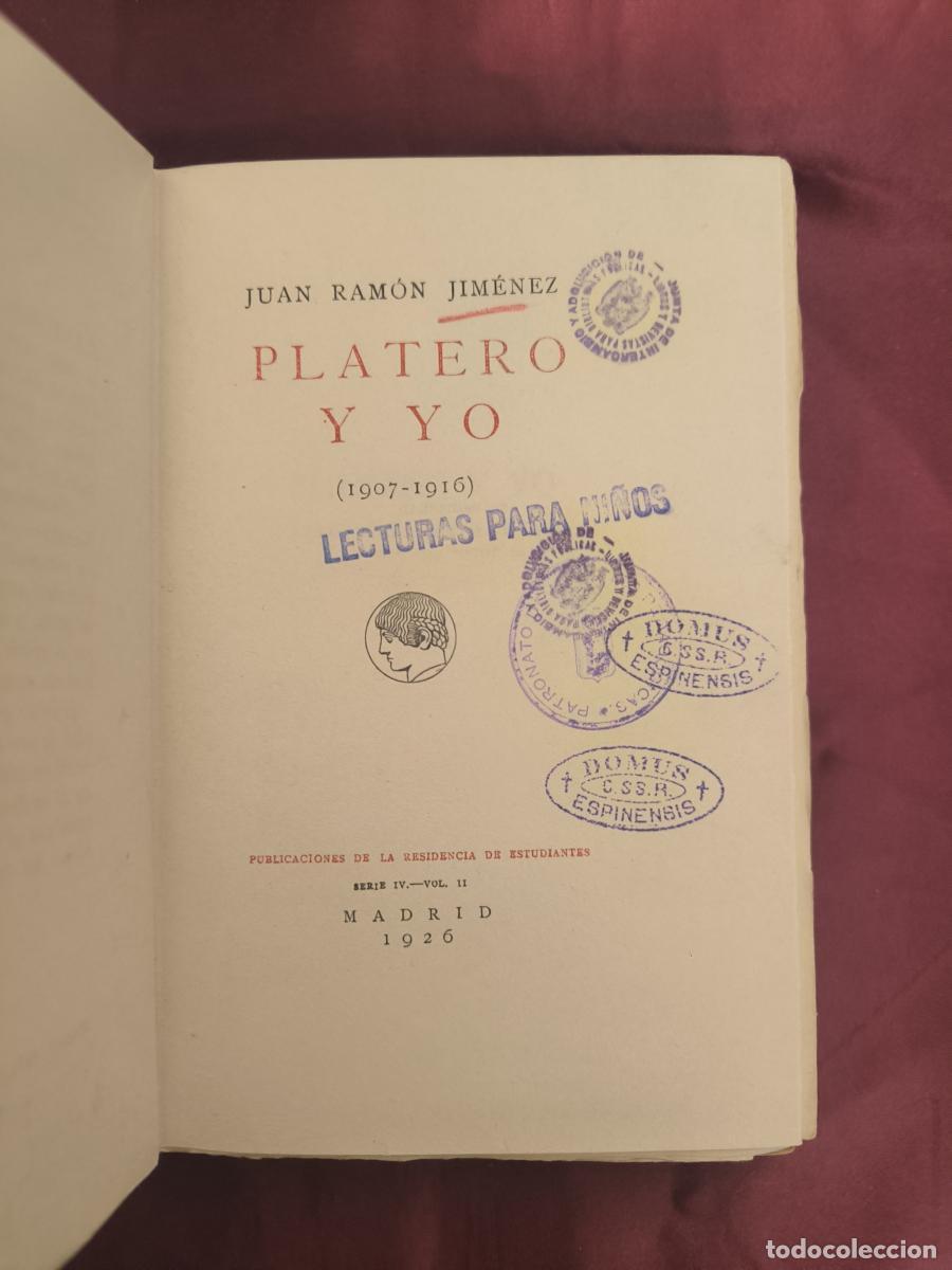 Libros: Platero y yo - Juan Ram&oacute;n Jim&eacute;nez - Foto 3