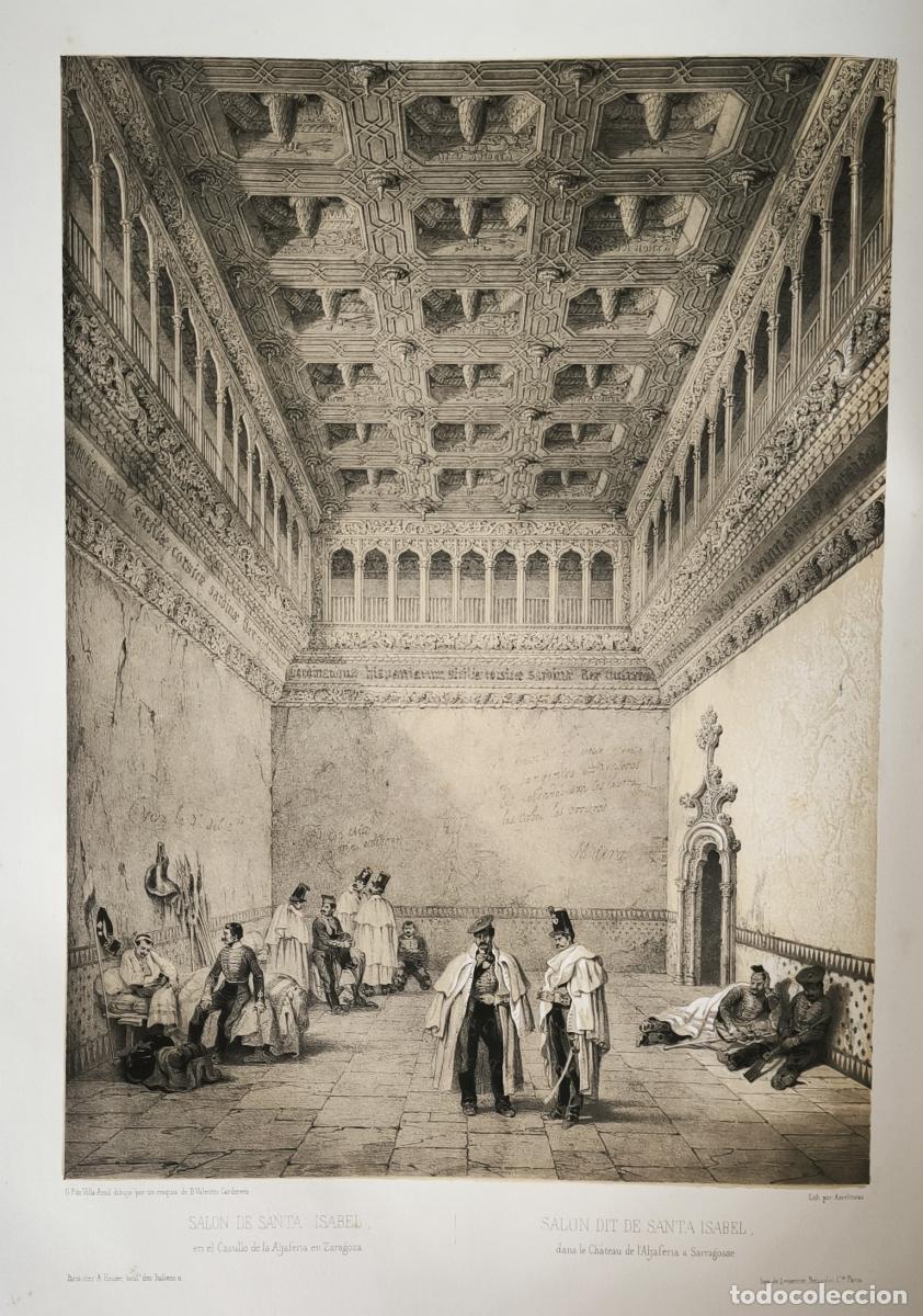 Libros: Sal&oacute;n de Santa Isabel en el castillo de la Aljafer&iacute;a de Zaragoza - Genaro P&eacute;rez de Villa-Amil - Patr