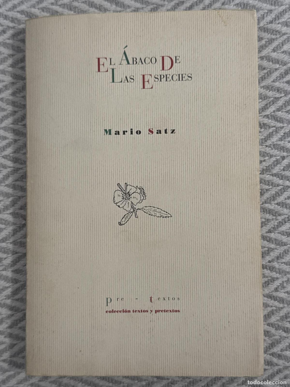 Libros: &nbsp;El &aacute;baco de las especies - Mario Satz Tetelbaum