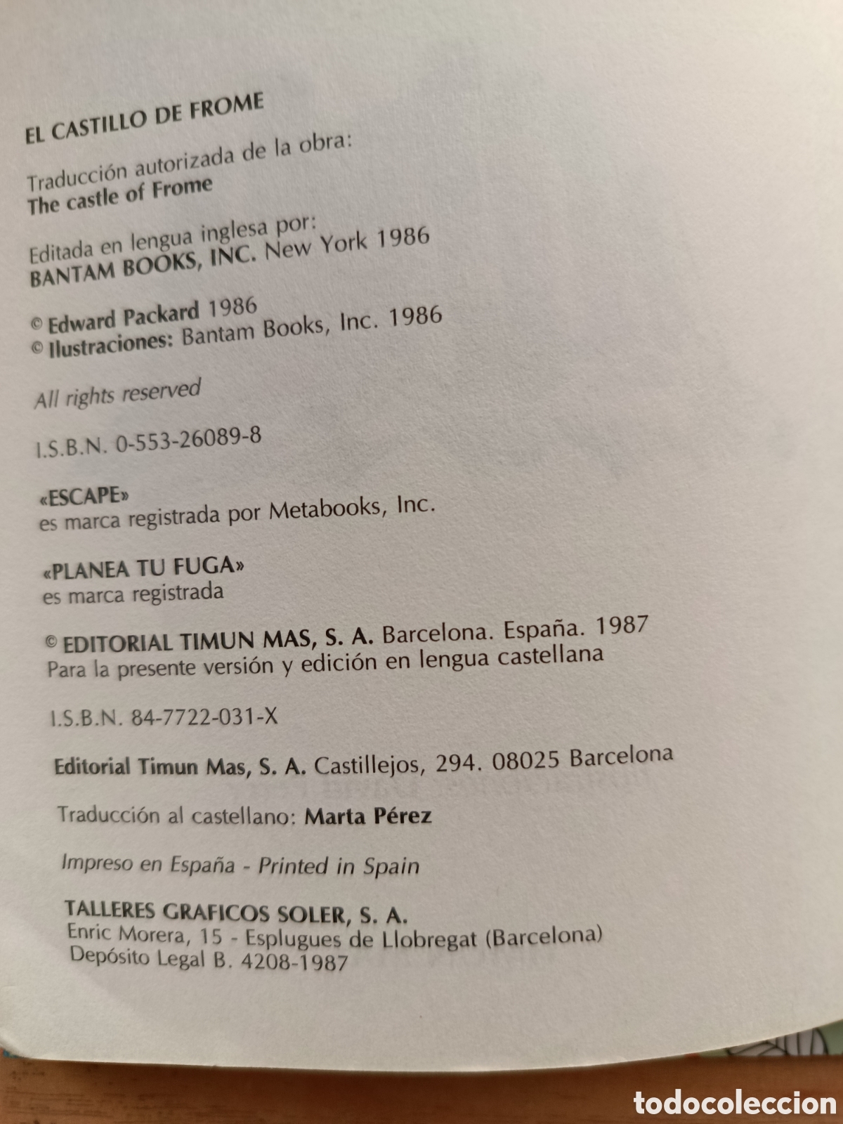 Libros: El castillo de Frome - Packard, Edward - Foto 2