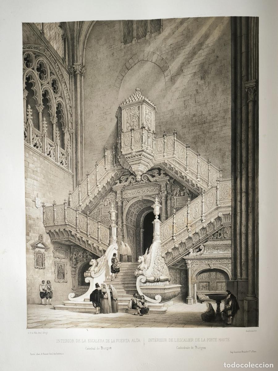 Libros: Interior de la escalera de la puerta alta de la catedral de Burgos - Genaro P&eacute;rez de Villa-Amil - Pa