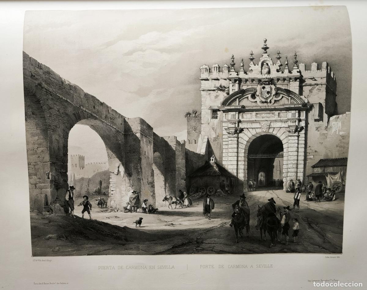 Livros em segunda m&atilde;o: Puerta y arcos de Carmona en Sevilla - Genaro P&eacute;rez de Villa-Amil - Patricio de la Escosura