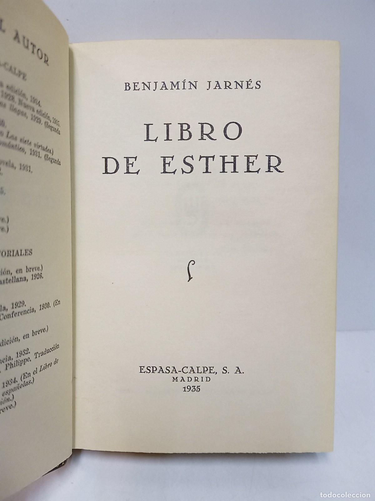 Libros: JARNES, Benjam&iacute;n - Libro de Esther - Foto 4