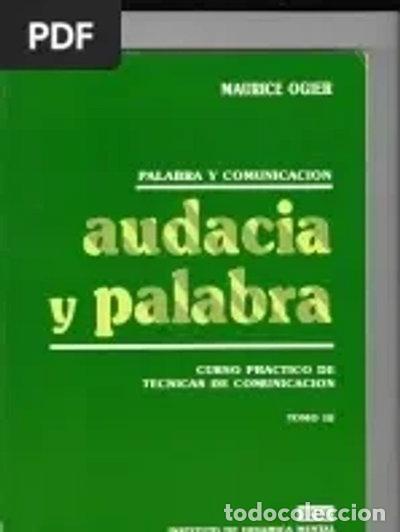 Livros em segunda m&atilde;o: Audacia y palabra: Palabra y comunicaci&oacute;n: Curso pr&aacute;ctico de t&eacute;cnicas de comu...- 9788487602023