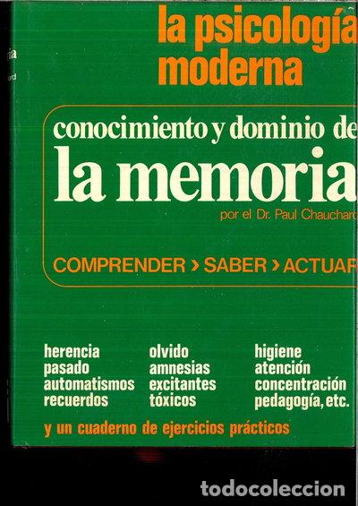 Libros: Conocimiento y dominio de la memoria- 9788427107526