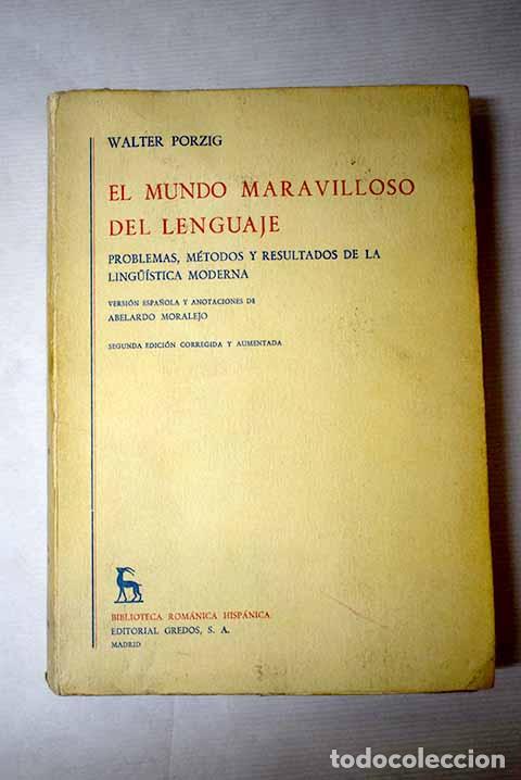 Livros em segunda m&atilde;o: El mundo maravilloso del lenguaje: problemas, m&eacute;todos y resultados de la lingu&iacute;stica moderna