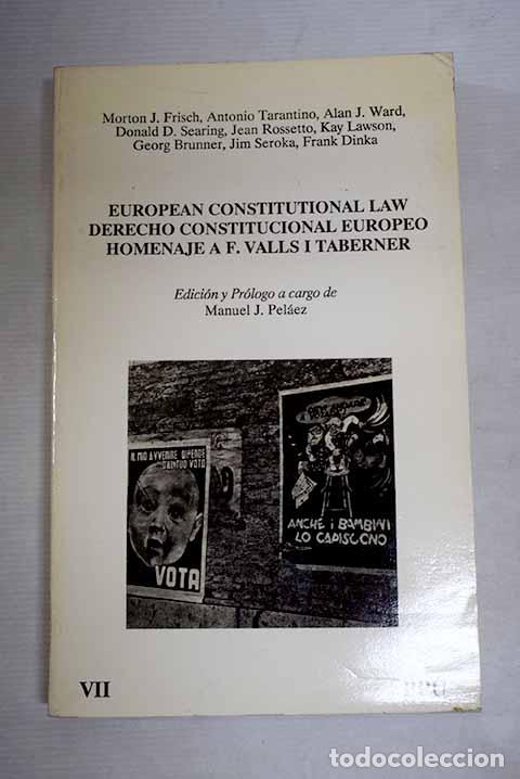Libros: European constitutional law: Derecho constitucional europeo