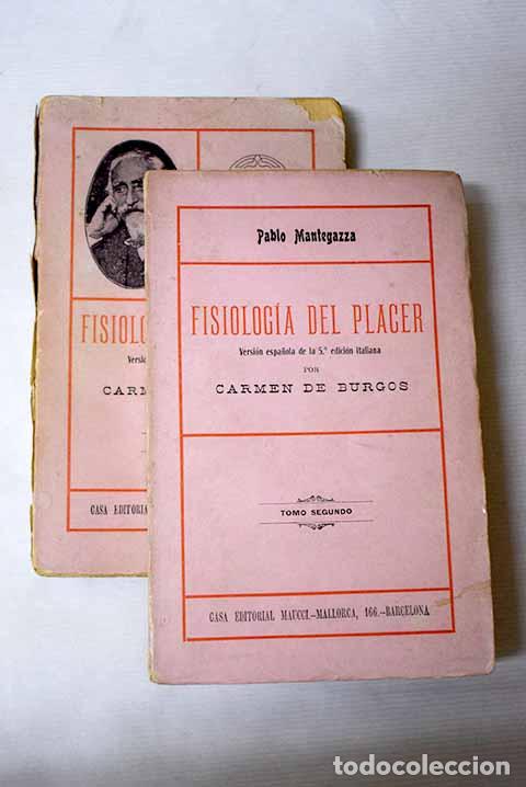 Libros: Fisiolog&iacute;a del placer.- Mantegazza, Paolo
