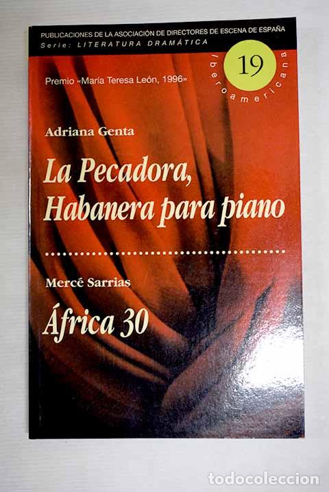 Libros: La pecadora, habanera para piano.- Genta, Adriana