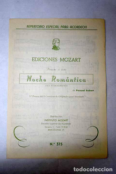 Libros: Noche Rom&aacute;ntica: Rubert, Pascual.- Rubert, Pascual - Foto 1