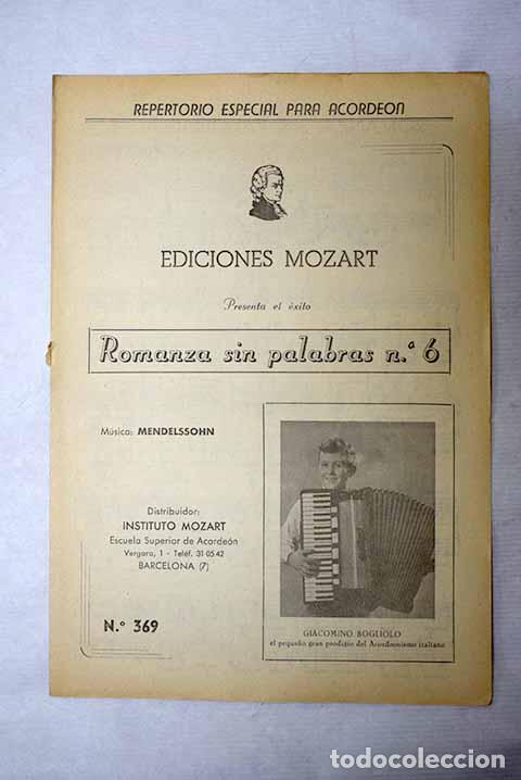 Livres: Romanza sin palabras, n&ordm; 6.- Bogliolo, Giacomino