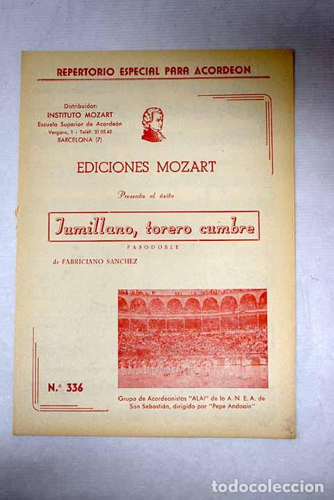 Livres: Jumillano, torero cumbre.- S&aacute;nchez, Fabriciano
