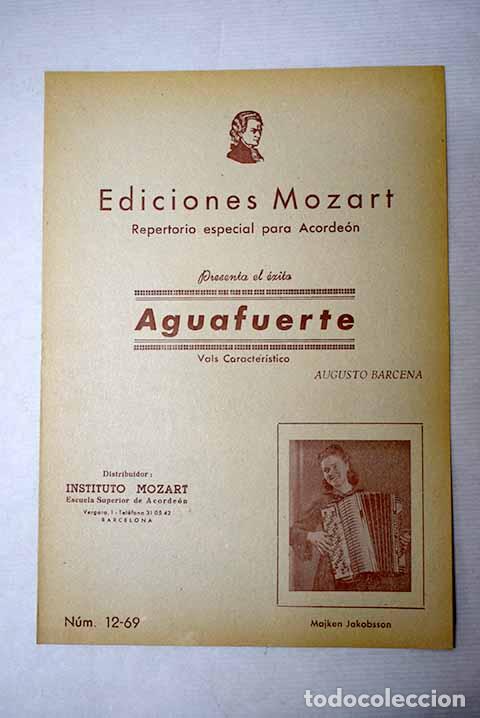Livres: Aguafuerte: B&aacute;rcena, Augusto.- B&aacute;rcena, Augusto