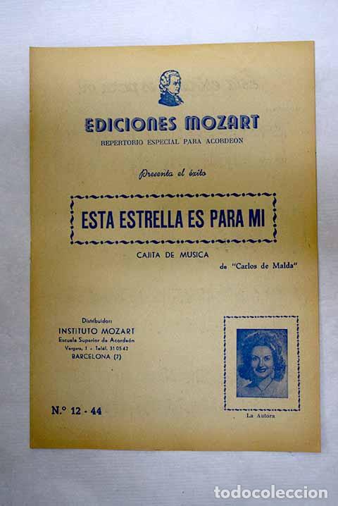 Livres: Esta estrella es para mi.- Malda, Carlos de