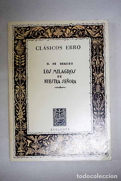 B&uuml;cher: Milagros de Nuestra Se&ntilde;ora.- Gonzalo de Berceo