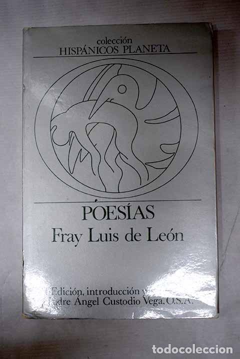 books: Poesias de Fray Luis de Le&oacute;n.- Leon, Fray Luis de