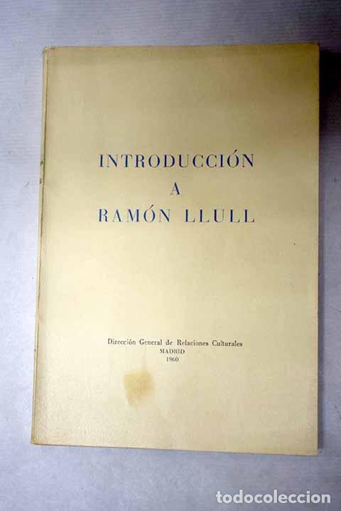 Libros: Introducci&oacute;n a Ram&oacute;n Llull