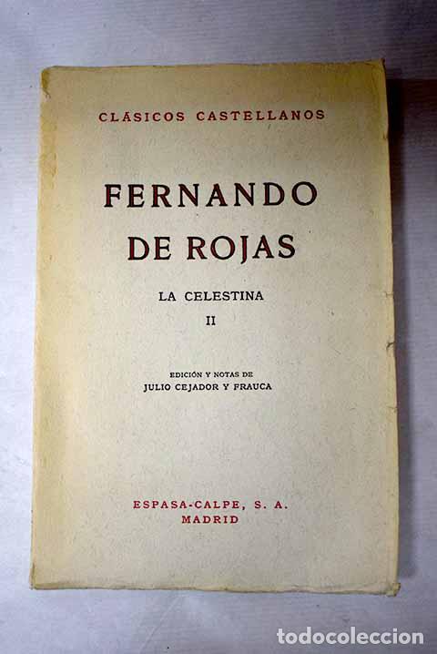 B&uuml;cher: La Celestina, tomo II.- Rojas, Fernando de
