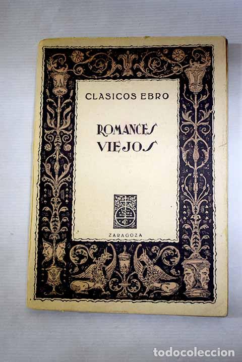 books: Romances viejos: : Ebro.